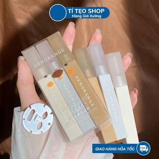 Set 3 son kem lì nhung herorange thỏi vuông - nội địa trung