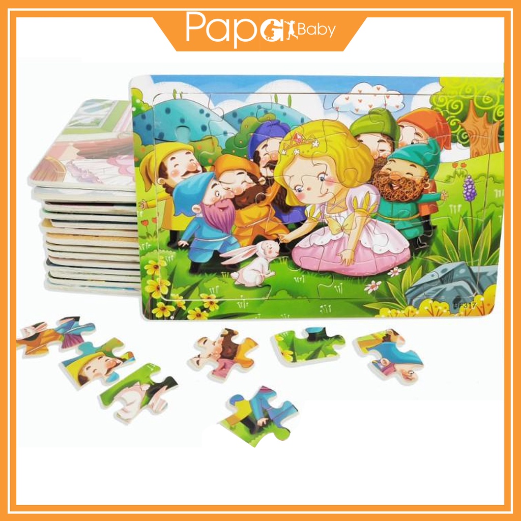 Đồ chơi tranh ghép hình 30 miếng gỗ puzzle - Bộ ghép hình - Đồ chơi xếp hình