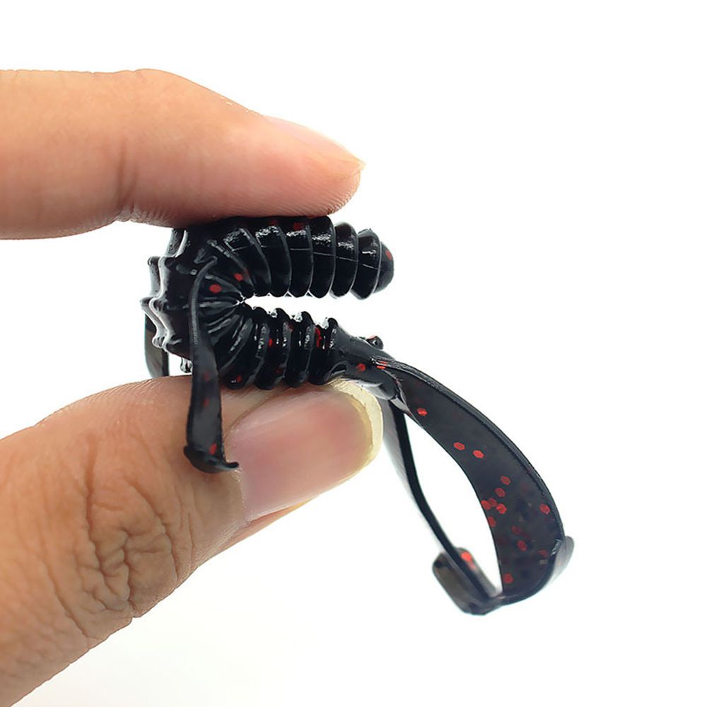 MUVAKO Bộ 10 Mồi Câu Cá Nhân Tạo Hình Giun 8cm 4.5g Mềm