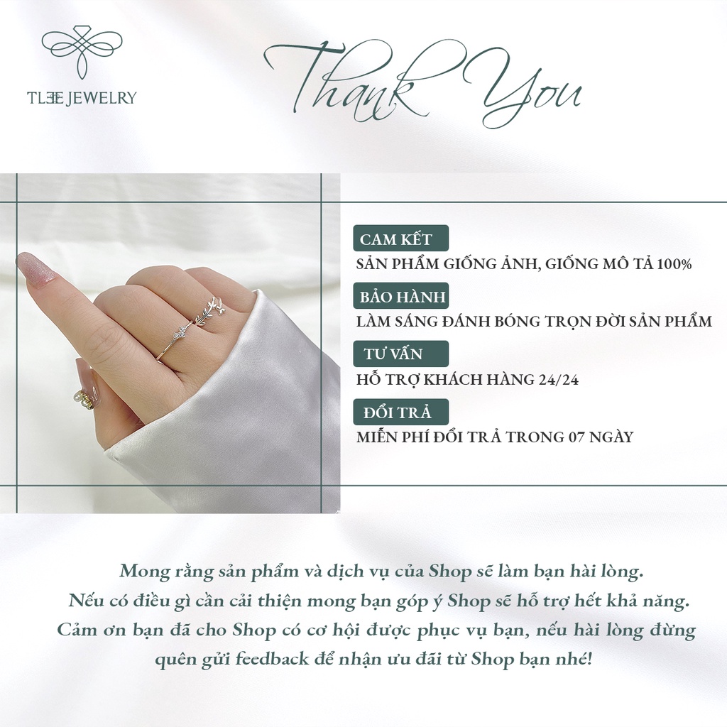 Nhẫn bạc nữ TLEE tim tiny mảnh NCJ A0126