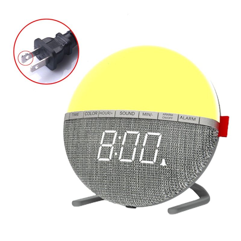 Đồng Hồ Báo Thức Kỹ Thuật Số Bằng Vải Thay Đổi Màu Sắc Độc Đáo Trang Trí Nhà Cửa / Văn Phòng