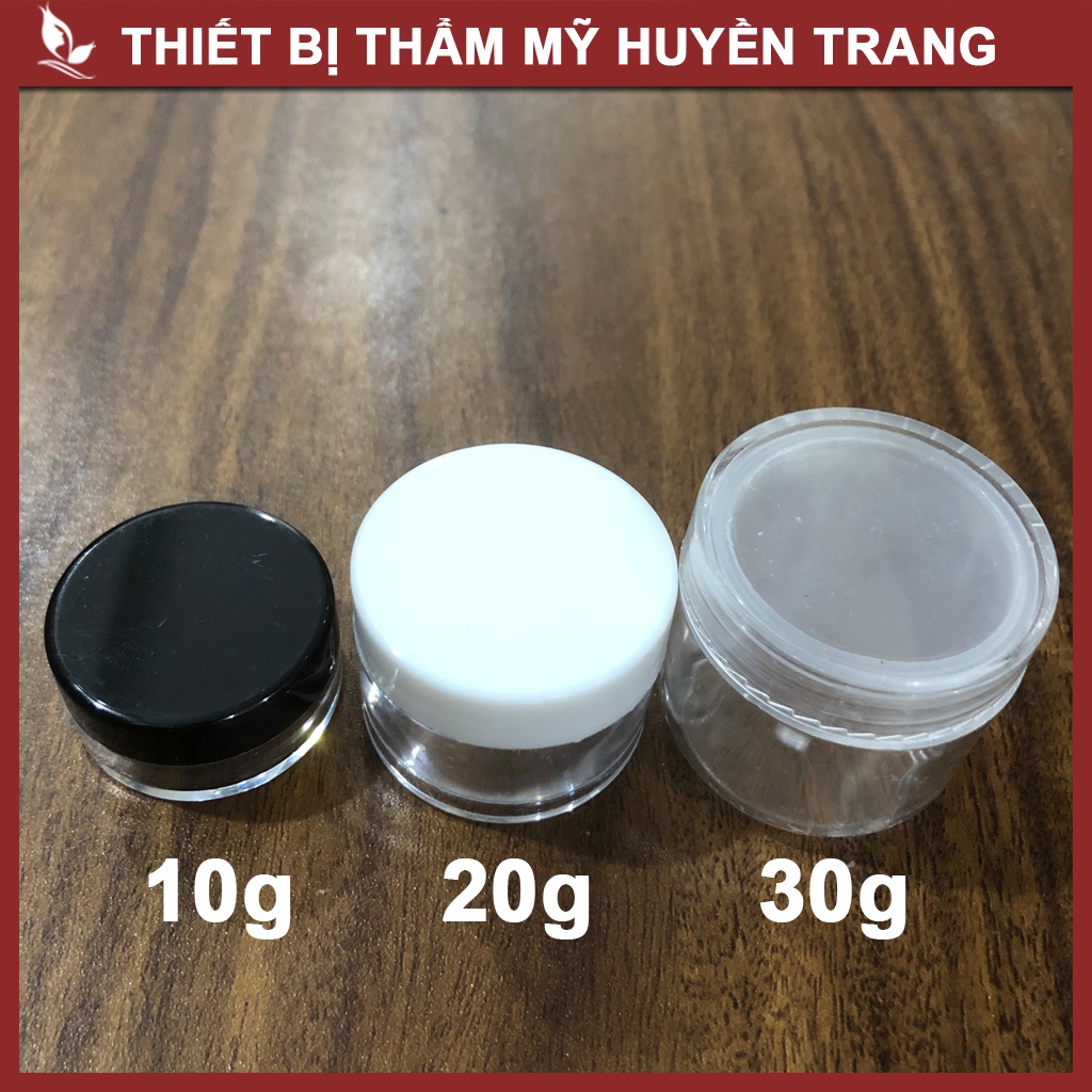 Hũ Chiết Mỹ Phẩm Trong Suốt 3g 5g 10g 20g 30g 50g 100g Chiết Kem, Bột Mặt Nạ - NANOCEE OFFICIAL