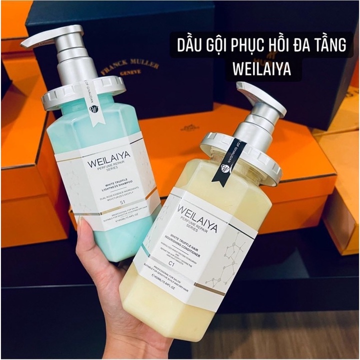 [Combo Siêu Hot] Combo Dầu Gội &amp; Xả Phục Hồi Đa Tầng Nấm Truffle (Chai 450ml)- Giúp Da Đầu Khỏe Mạnh &amp; Tóc Siêu Óng Mượt