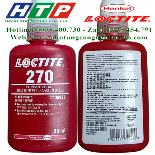 Hướng dẫn sử dụng keo loctite 270-50ml