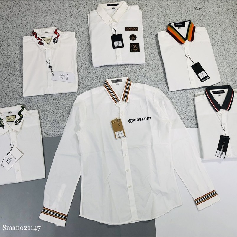 Áo sơ mi Nam Nữ ⚡ ĐỦ SIZE 40-80 KG ⚡ Áo sơ mi dài tay Burberry các mẫu mới TANYA [ 83TC ]