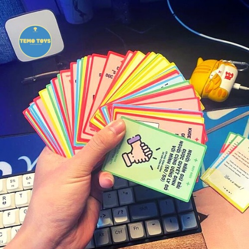 Bộ bài drinking game nốc out thẻ bài huệ uống thử thách cùng bạn bè cho nhóm cặp đôi khum say khum về nhiều nội dung mới