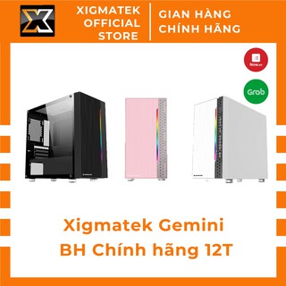 Xigmatek Gemini - Vỏ Case Máy Tính M-ATX kính cường lực, kèm dải led RGB - Xigmatek Official Việt Nâm