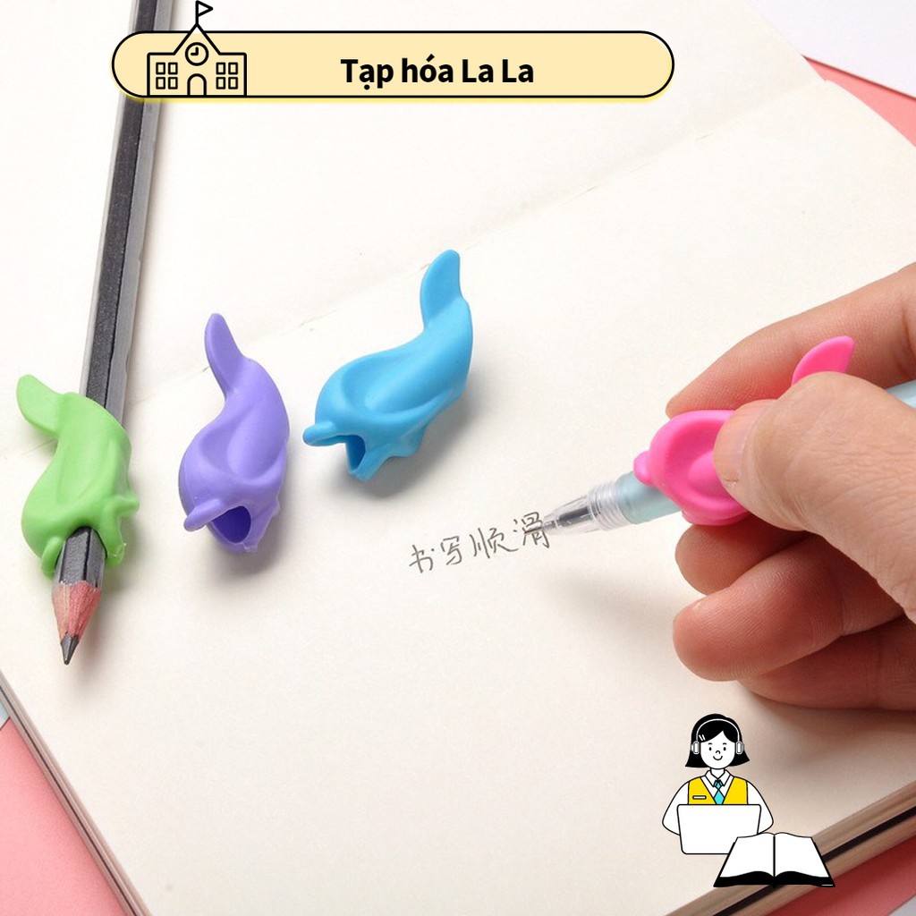 Set 2 cá định vị luyện chữ nét cơ bản - Cá định vị tay cầm chống mực ra tay