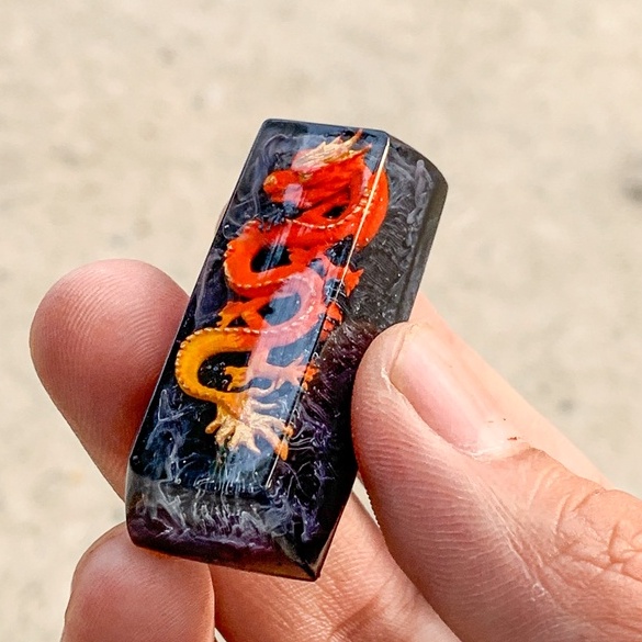 Nút bàn phím cơ máy tính - Artisan keycap - Dragon Enter Keycap Backlist keycap