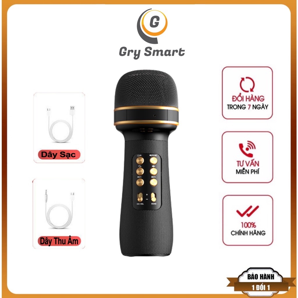 Micro Hát Karaoke Bluetooth WS-898 Siêu Hot - Mic Karaoke Kiêm Loa Bluetooth Mini Hát Tại Nhà Cực Hay, Có Nâng Giọng
