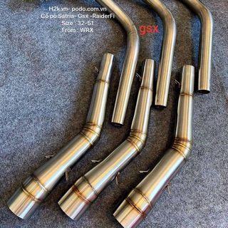 cổ pô 2 khúc from   wrx  gắnlon tăng cho  xe raider fi   gsx 150