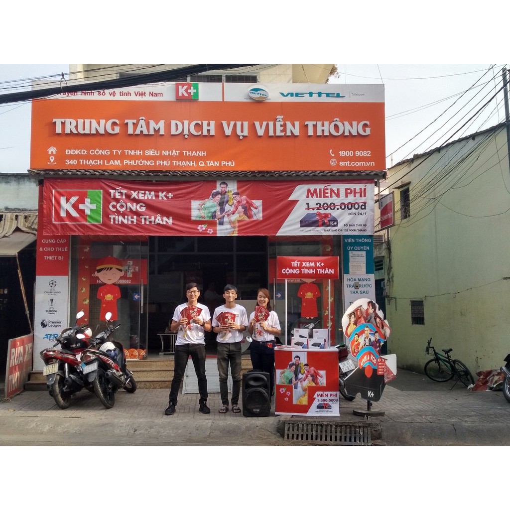 Đầu thu kèm điều khiển HD của K+