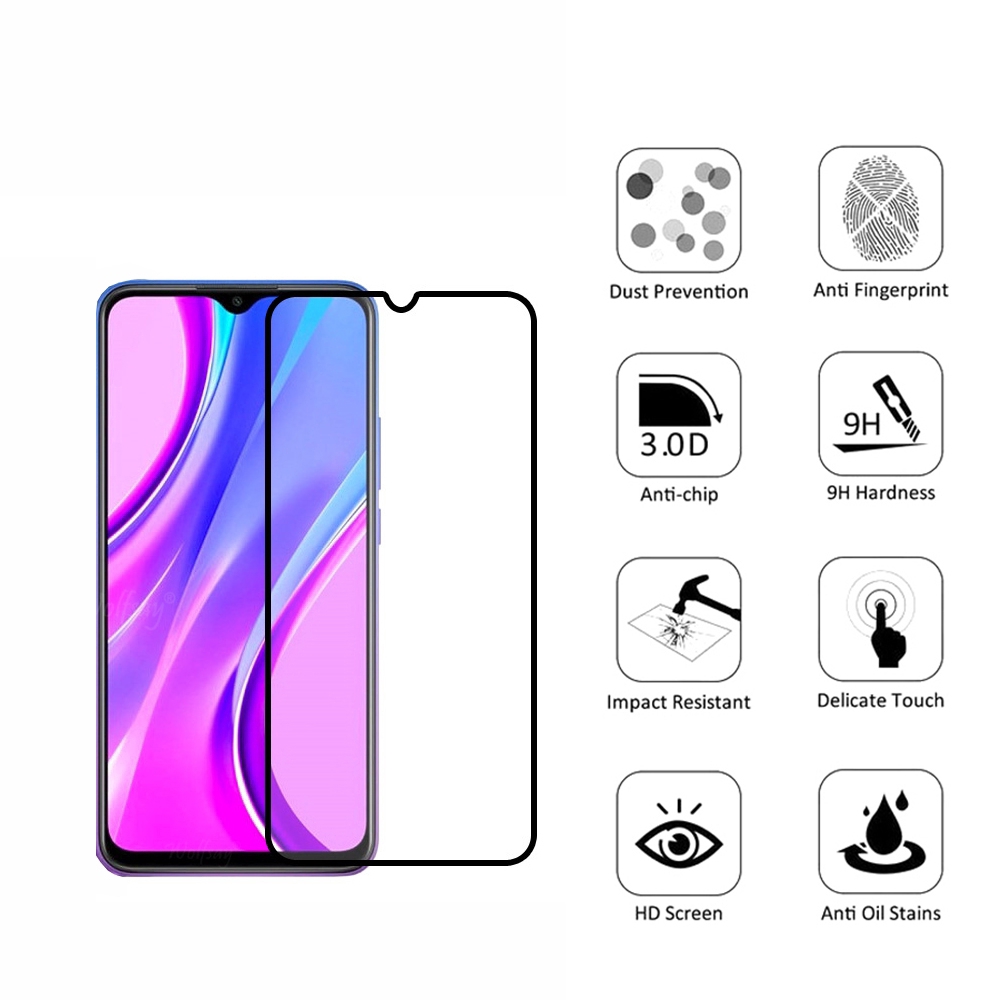 Full Screen Premium Tempered Glass for Xiaomi Redmi 9 Note 9s 8 7 K20 K30 Pro 8A