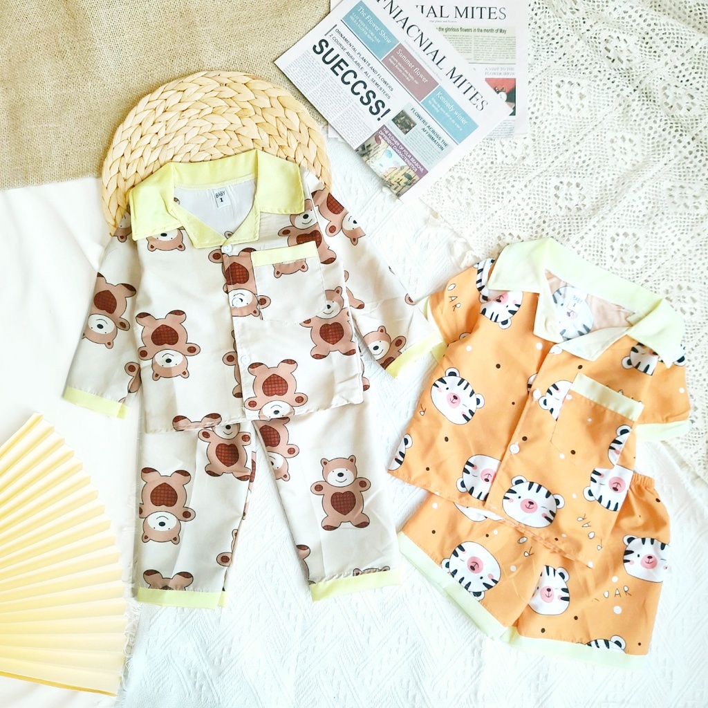 (8-20kg) Bộ quần áo em bé pijama dài tay QATE798 - đồ bộ bé trai và đồ bộ bé gái cộc tay xinh xắn QATE935