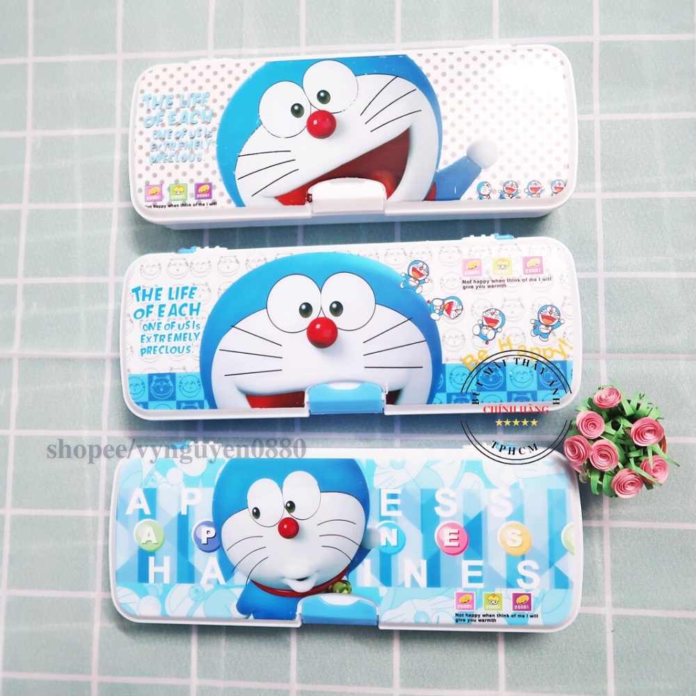 [Mã LIFEBOOK2 giảm 10% đơn 0Đ] Hộp bút nhựa Doraemon dễ thương