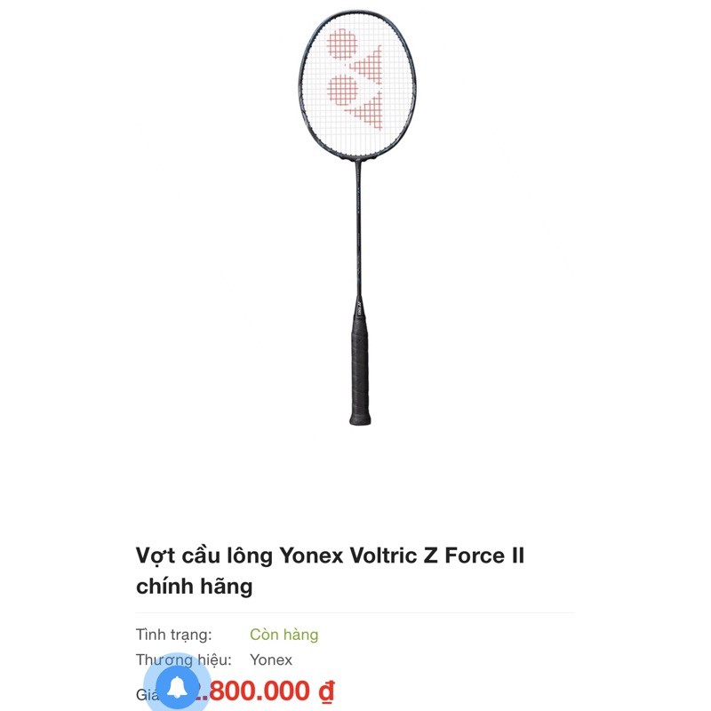 Vợt cầu lông chính hãng Yonex Voltric Z-Force II