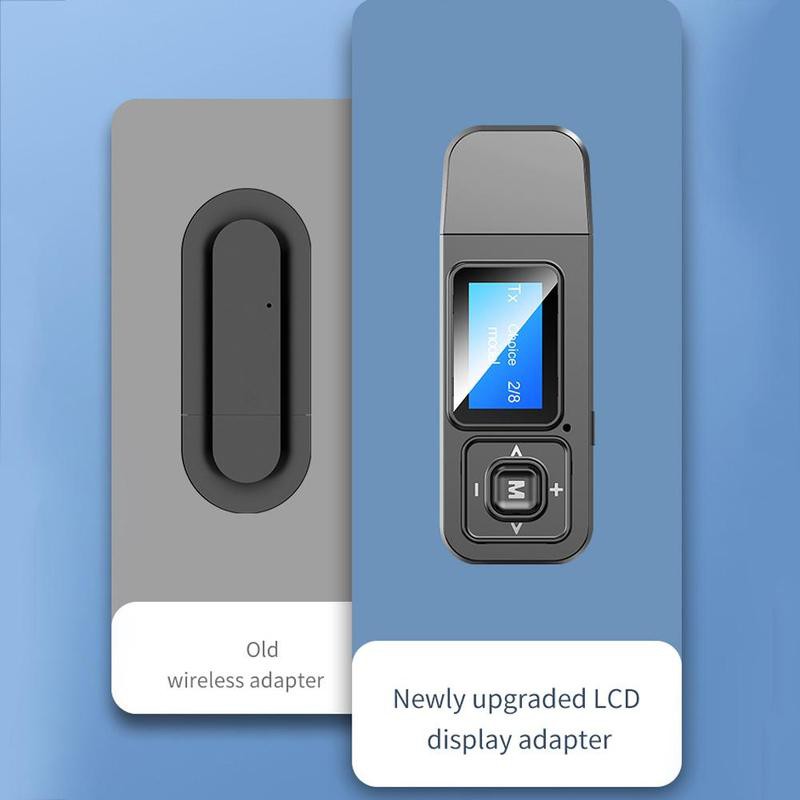 ❀❆Usb Phát Tín Hiệu Âm Thanh Bluetooth 5.0 Lcd 3 Trong 1 T12 Cho Pc Tv | BigBuy360 - bigbuy360.vn