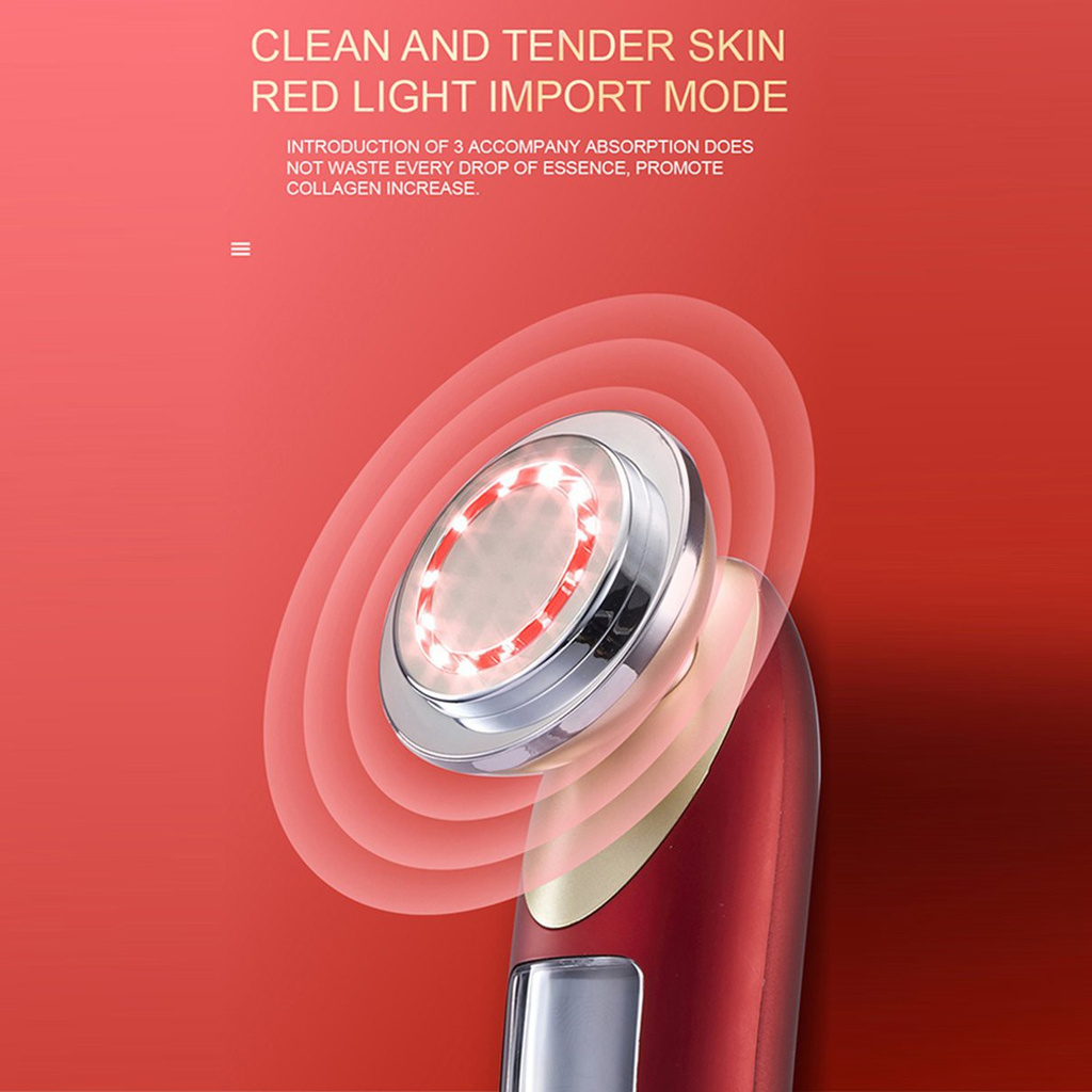 Beauty Instrument Facial Photon Massager Skin Rejuvenation Cleanser Home Importer Micro Current Heating