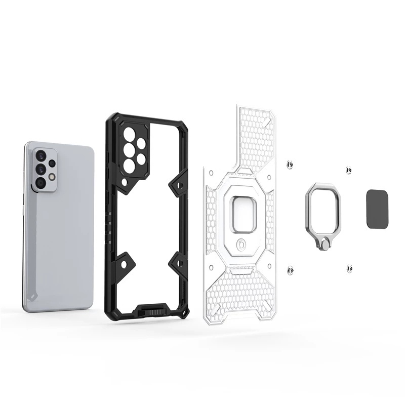 Ốp lưng chống sốc SPACE Giá Đỡ bằng kim loại cho Samsuung Galaxy A52s A32 A12 A71 A02s A72 A42 M52 M51 M31 M30s M21