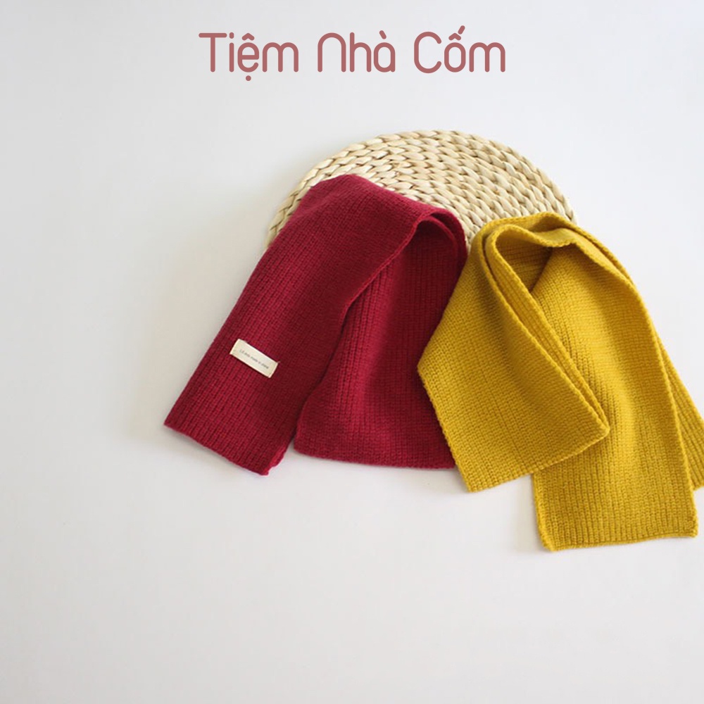 Khăn len phong cách Hàn Quốc cho bé trai, bé gái