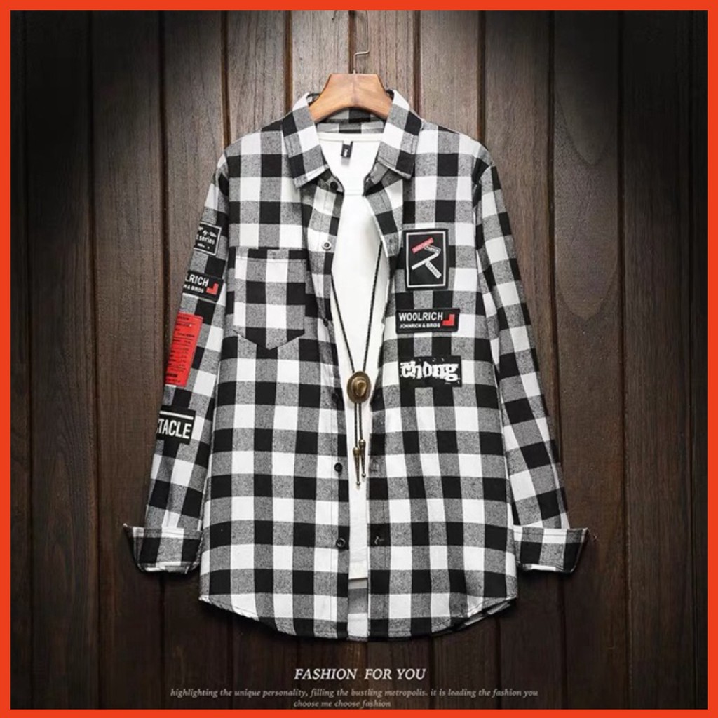 𝗡𝗘𝗪 𝗔𝗥𝗥𝗜𝗩𝗔𝗟 Áo Khoác Sơmi Unisex &quot;WOOLRICH&quot;