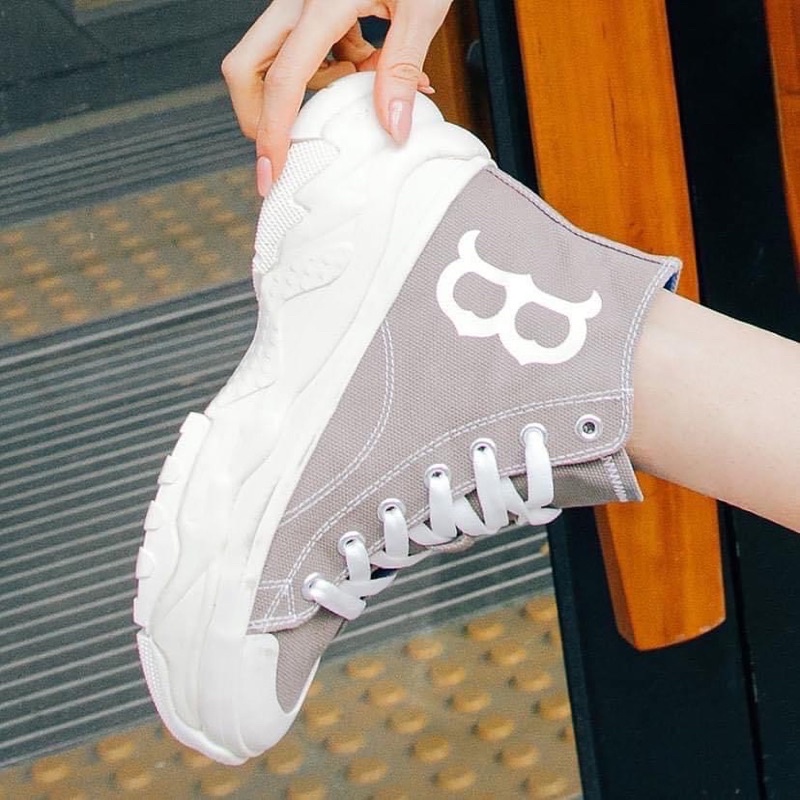 MLB Bigball Chunky High NY Yankees - Ảnh thật shop chụp