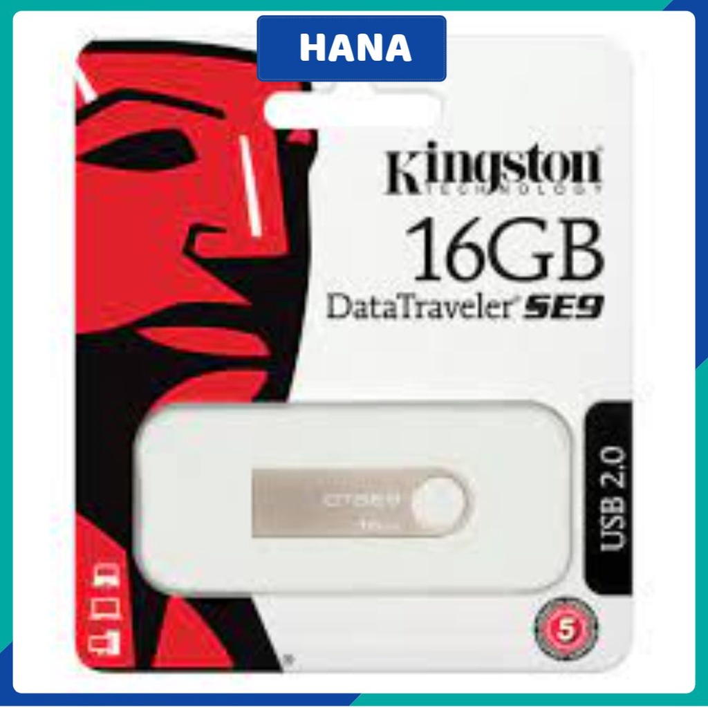 Usb Kingstom 16gb/ 8gb thiết kế nhỏ gọn, vỏ kim loại, chống nước Hana668