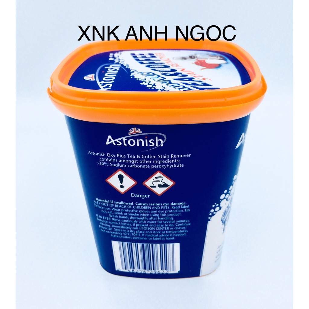 Bột tẩy trắng chén bát ly tách Astonish C9622 / Bột tẩy chén bát an toàn sinh học Anh Quốc