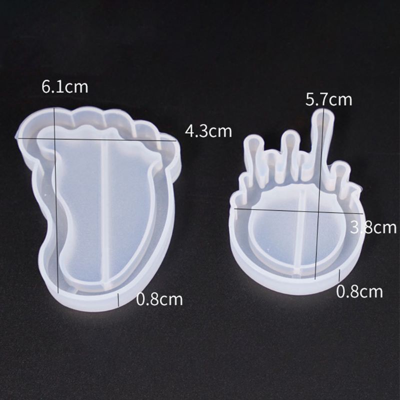 Khuôn Silicon Làm Móc Khóa / Trang Sức Hình Động Vật / Trái Cây Dễ Thương DIY