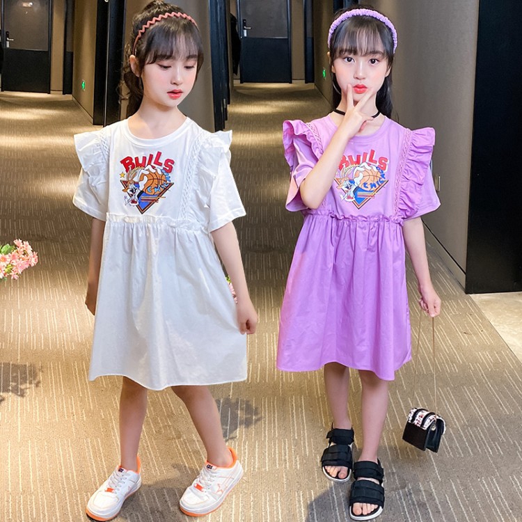 Đầm thiết kế đáng yêu thời trang Hàn Quốc cho bé gái