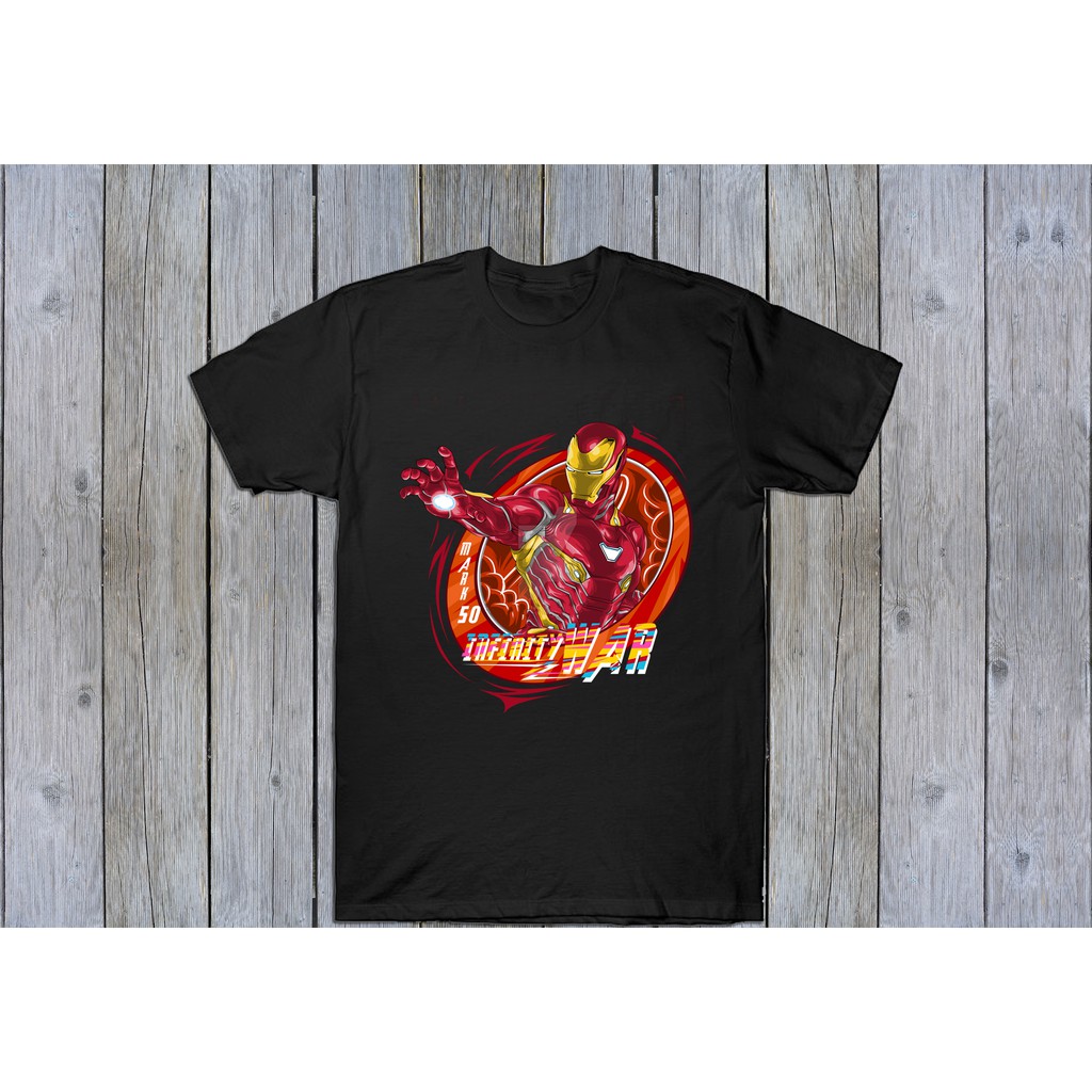 Áo thun đen IRON MAN infinity war
