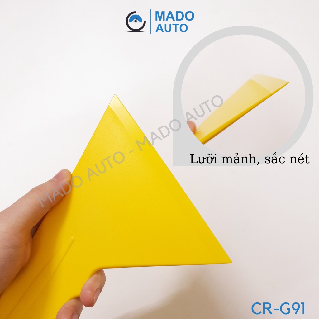 Gạt nhựa dán Film Phim cách nhiệt ô tô, dụng cụ dán Decal nhà kính cỡ lớn, lưỡi mảnh MADO AUTO Plastic Squeegee CR-G91