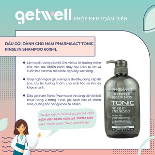 Dầu gội nam Pharmaact Tonic Nhật Bản 600ml