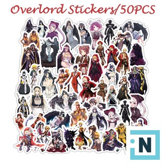 [Giá Sỉ Từ 2 Set] Set 50 Sticker Dán Over Lord PVC Chống Nước