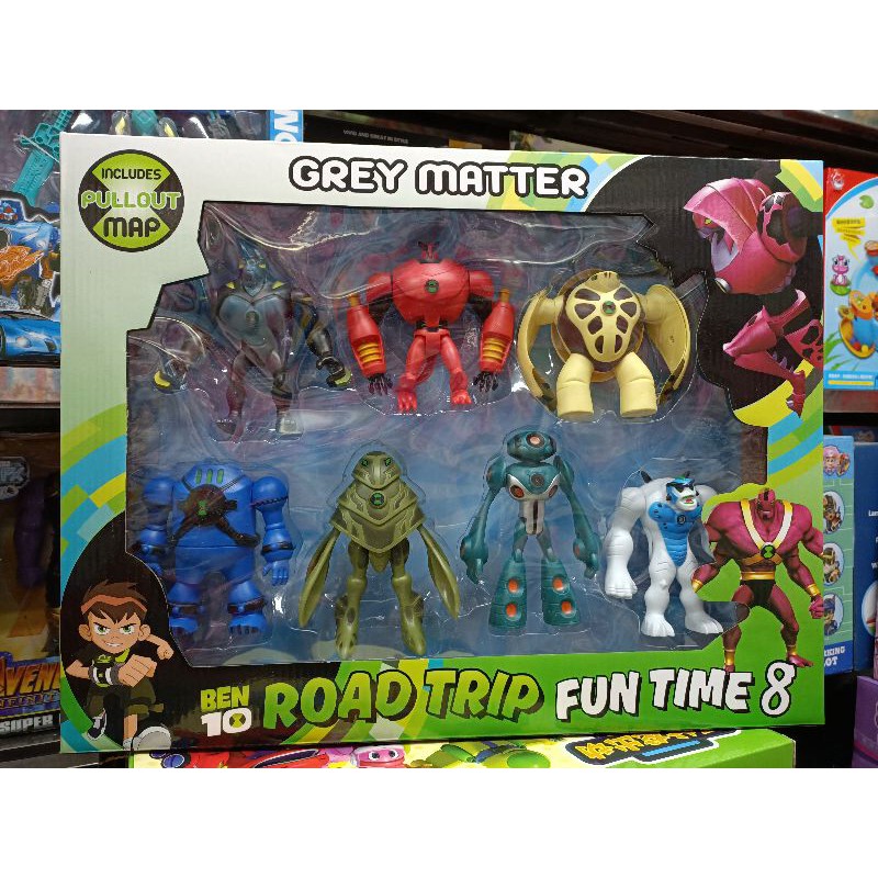 Hộp đồ chơi mô hình nhân vật BEN10 ROAD TRIP FUN TIME 8