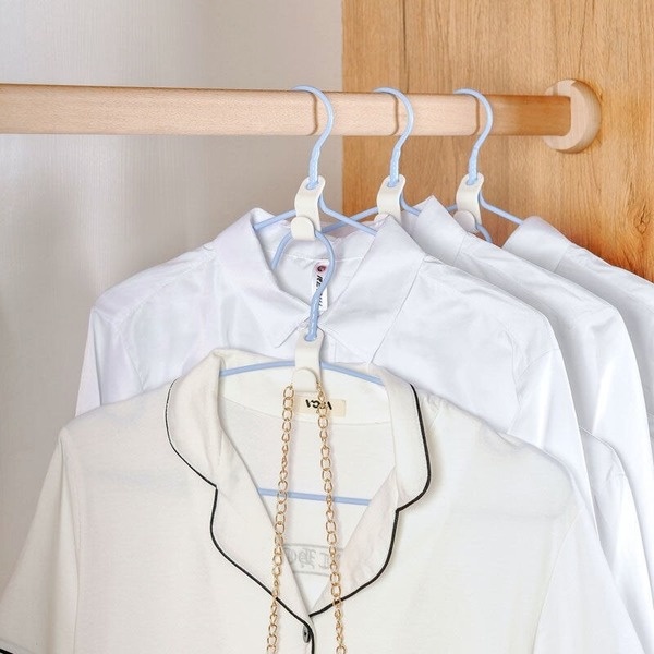 Set 6/ 1 móc nhựa treo đồ hình chữ S tiết kiệm không gian đa năng chất lượng cao