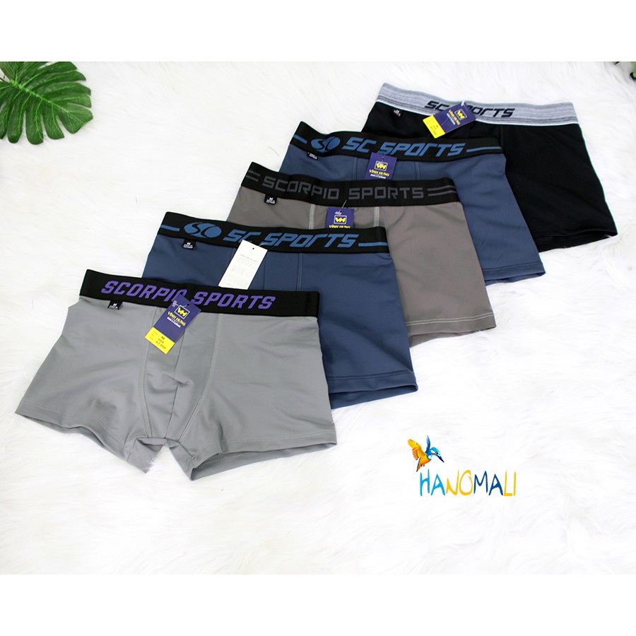 Quần lót nam - quần boxer nam thun lạnh - mua 5 cái chỉ 99k