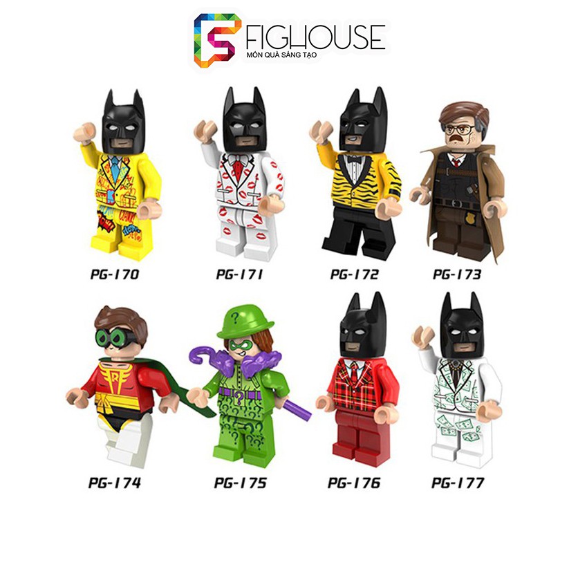 Xếp Hình Minifigures Các Nhân Vật Batman, Robin - Đồ Chơi Lắp Ráp non-lego PG8046 [A15]