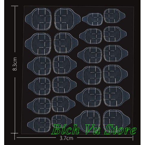 24 miếng keo dán silicon  trong suốt | dán chân, tay tuỳ chọn