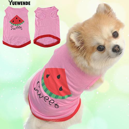 Áo thun cho chó mèo hình trái dưa hấu