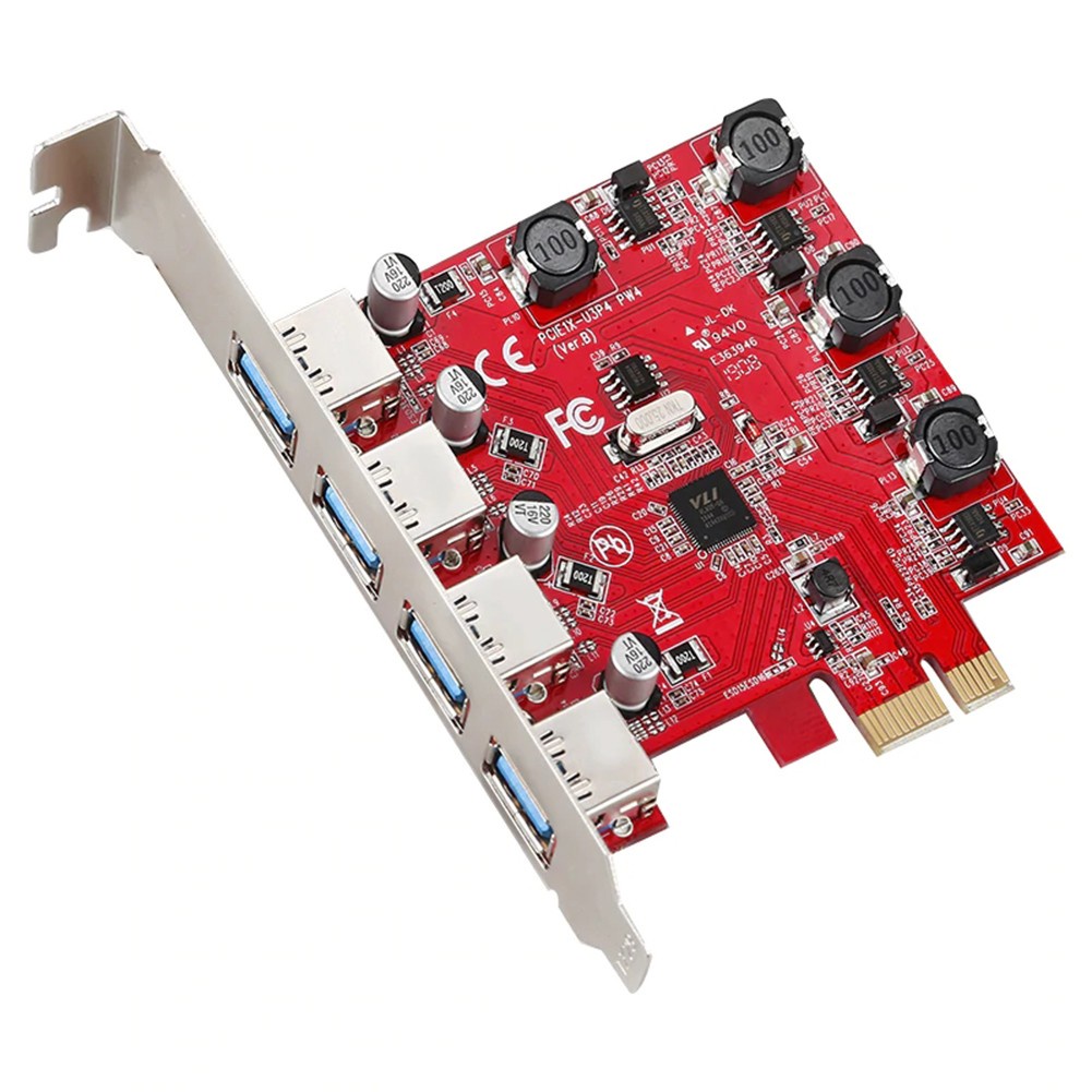 Thẻ Chuyển Đổi Pci-E Sang Usb 3.0 4 Cổng Cho Windows Xp / Vista / 7 / 8 / 8.1 / 10 | BigBuy360 - bigbuy360.vn