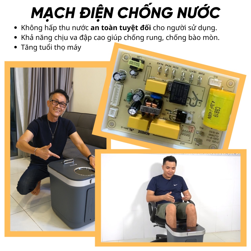 Combo Bồn Ngâm Chân Massage Nevato NVF605 Và 5 Túi Thảo Dược Ngâm Chân 12 Vị