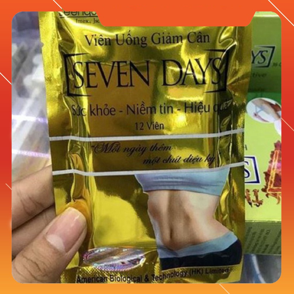 CHÍNH HÃNG viên uống giảm cân SEVEN DAYS Sức khỏe- Niềm tin- Hiệu quả