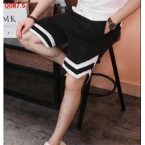 Quần short line V, quần sọt v 2 line ulzzang (ảnh thật), có size lớn 85kg