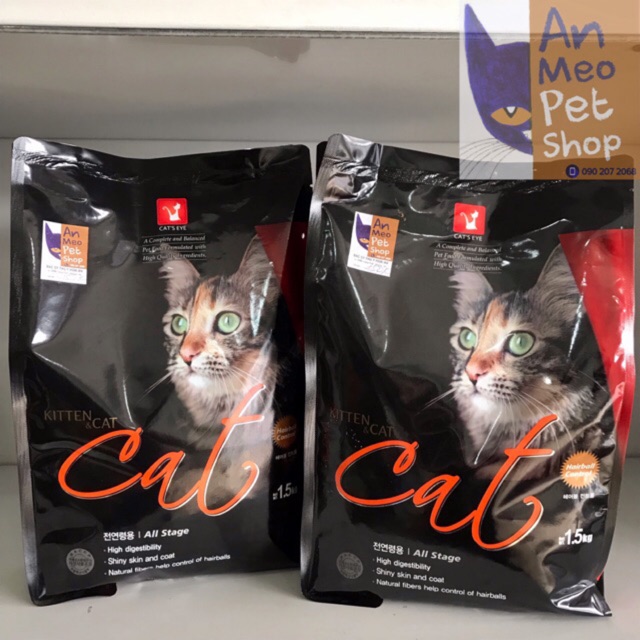 Thức Ăn Hạt Khô Cho Mèo Cat s Eye Kitten&Cat 1.5kg - Anmeopetshop