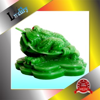Vật Phẩm Phong Thủy Cóc Thiềm Thừ Xanh Ngọc, Quà Tặng Phong Thủy Dành Cho Người Kinh Doanh - Luxury Art