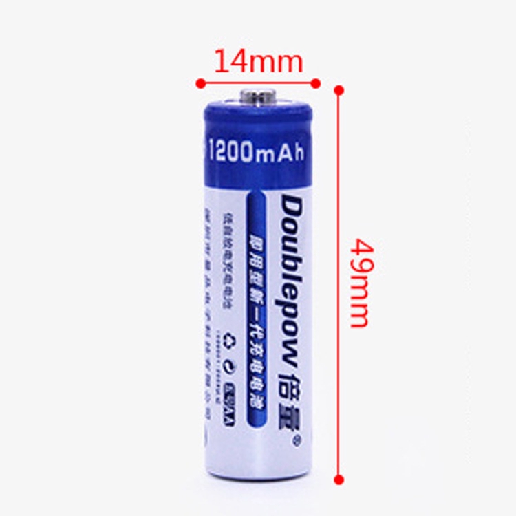 Bộ 4 Pin Sạc AA 1200mAh Doublepow Pin Sạc Micro Không Dây - Pin Đồ Chơi Điện Tử - Pin Tiểu Sạc Dung Lượng Cao - Pin Micr