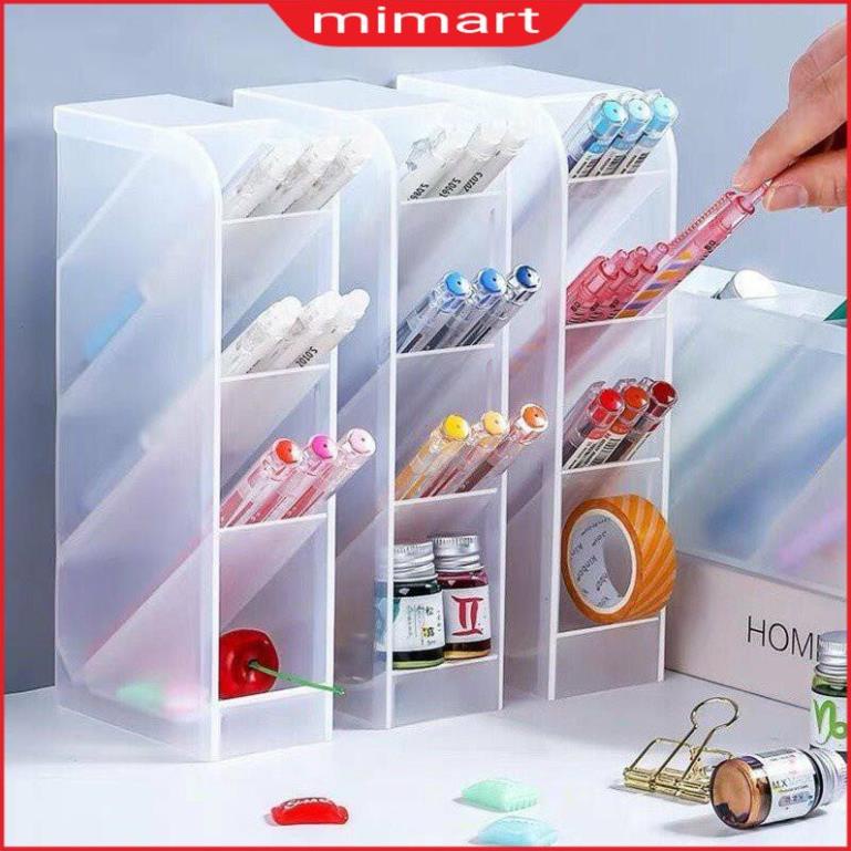 Kệ đựng bút, kệ đựng đồ văn phòng phẩm 4 tầng, ống đựng bút