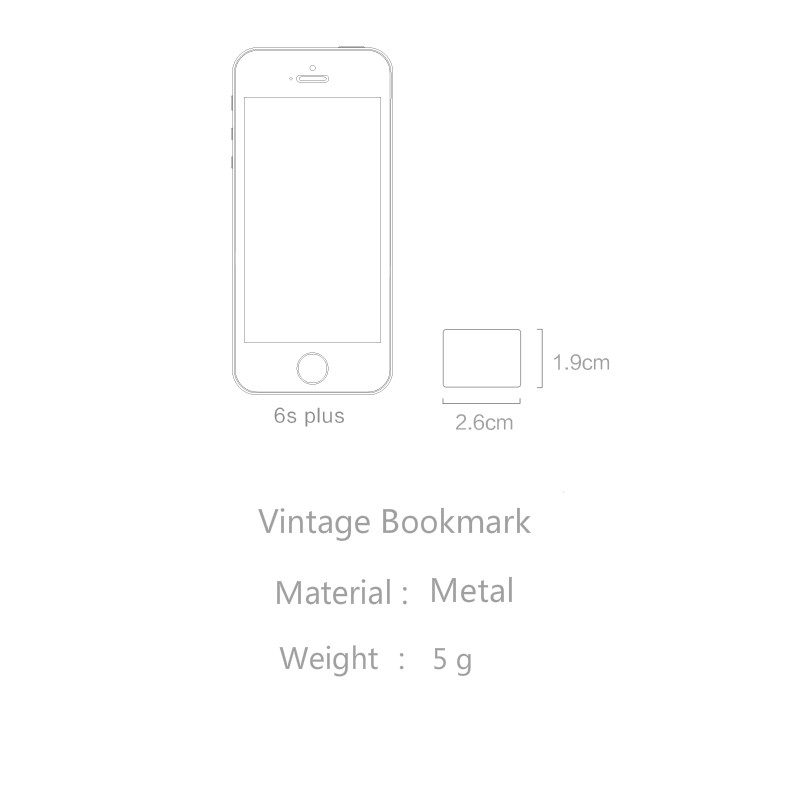 Dụng cụ đánh dấu trang sách bằng kim loại tạo hình chủ đề phim ảnh độc đáo