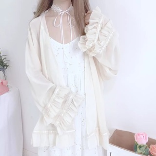[Hàng oder] Set váy trắng hai dây đính sao